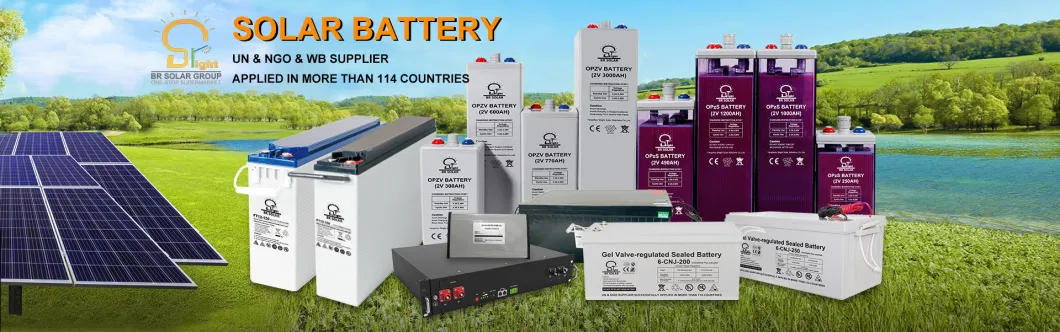 Chargeable Gelled Br Solar; as Solar Storage Batteries 2V Battery