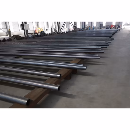 Galvanized LED Street Lighting Pole Customized Steel Pole