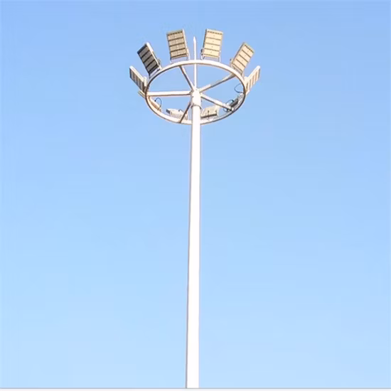 New Design High Mast Flood Lighting Galvanized High Pole Street Light Pole
