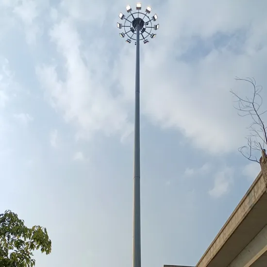 LED Screen Desplay Smart CCTV WiFi Smart Octagonal Street Lighting Pole